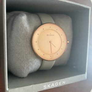 Skagen grey + rose gold